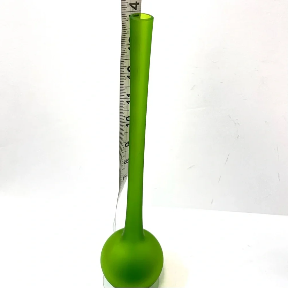 Carlo Moretti Rosenthal-Netter 1960s MCM Green Satin Glass Pencil Vase